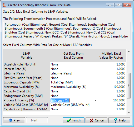 The New Create Branches from Excel Wizard